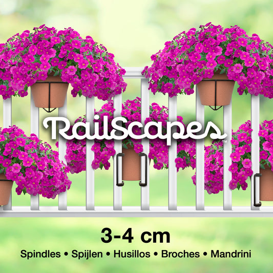 Confezione da 3 pezzi - Clip per piante RailScapes - Barre larghe