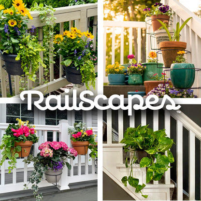 6 Pack - RailScapes Pinza para plantas - Barras anchas