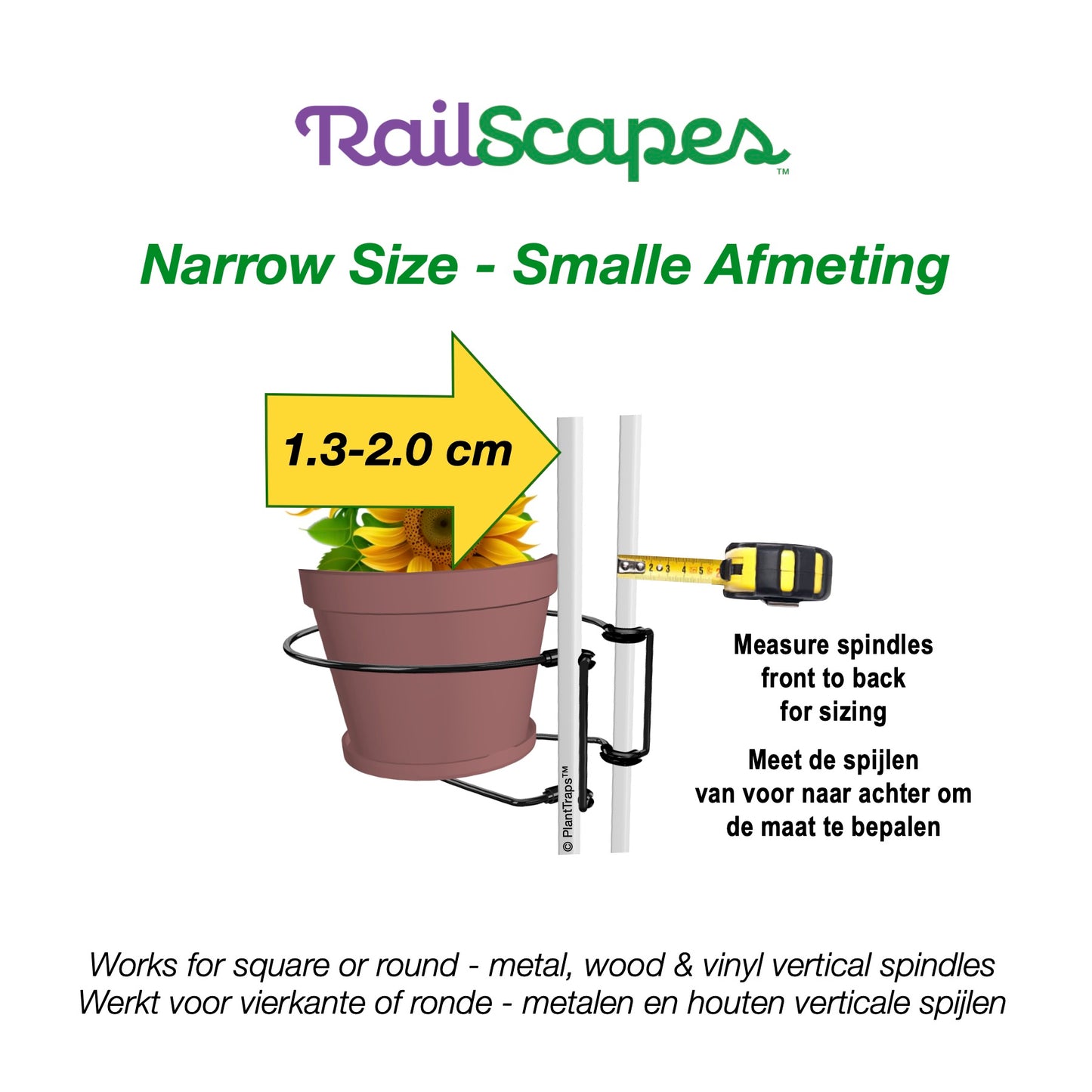 RailScapes Plant Clip- Smalle Spijlen