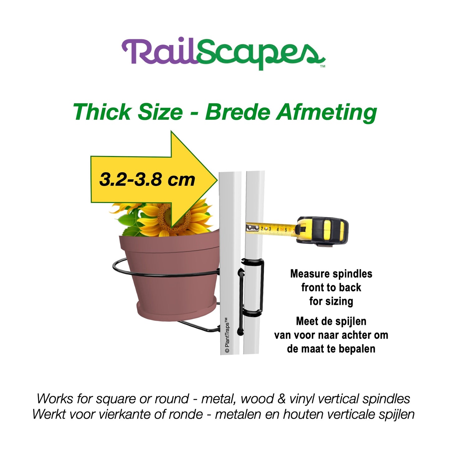 RailScapes Plant Clip -  Brede Spijlen